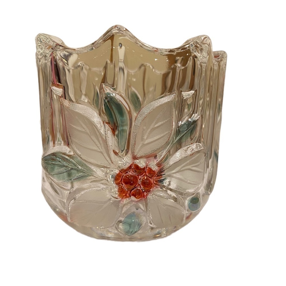 mikasa Holiday Poinsettia Votive
